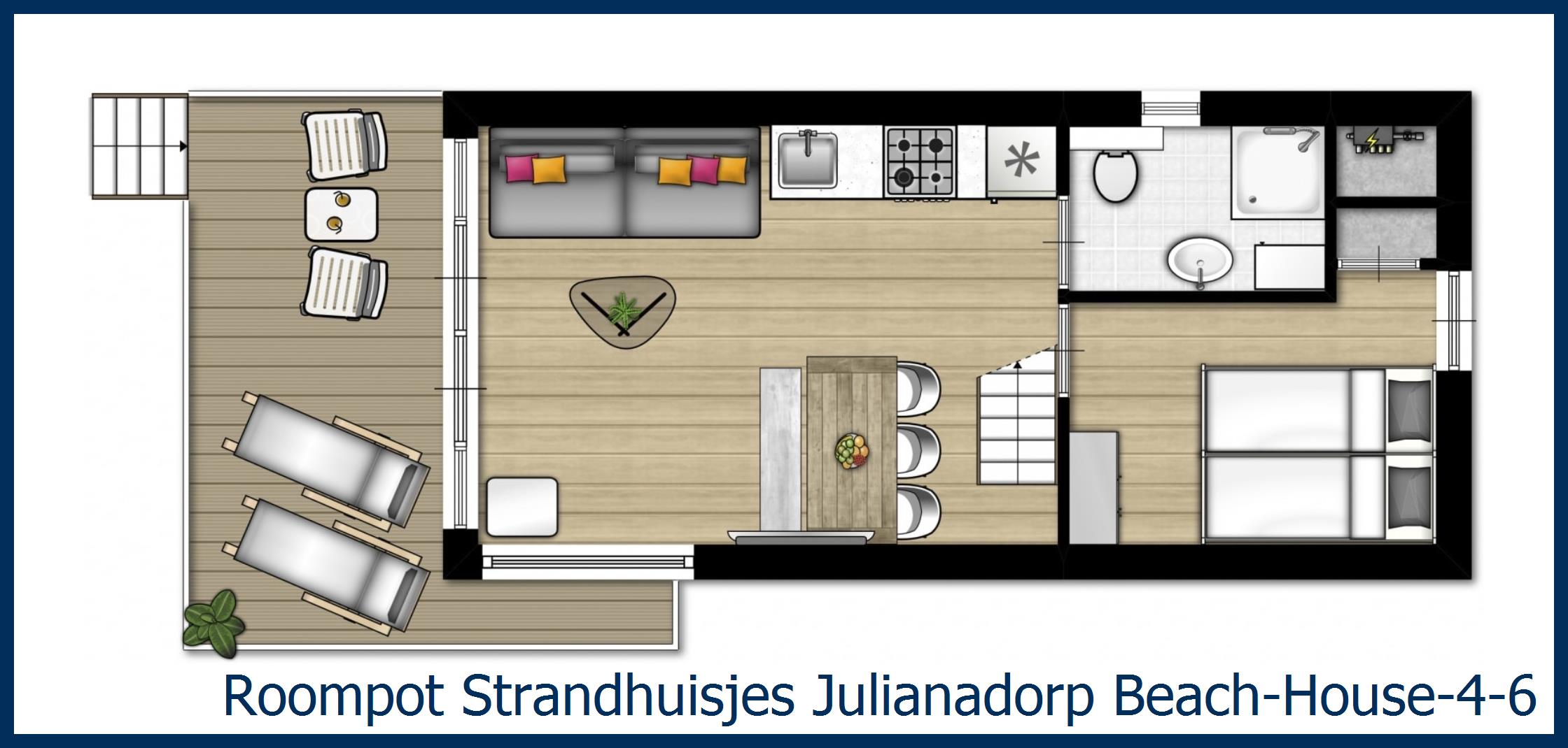 Beach House Beach-House-4-6 à Strandhuisjes Julianadorp
