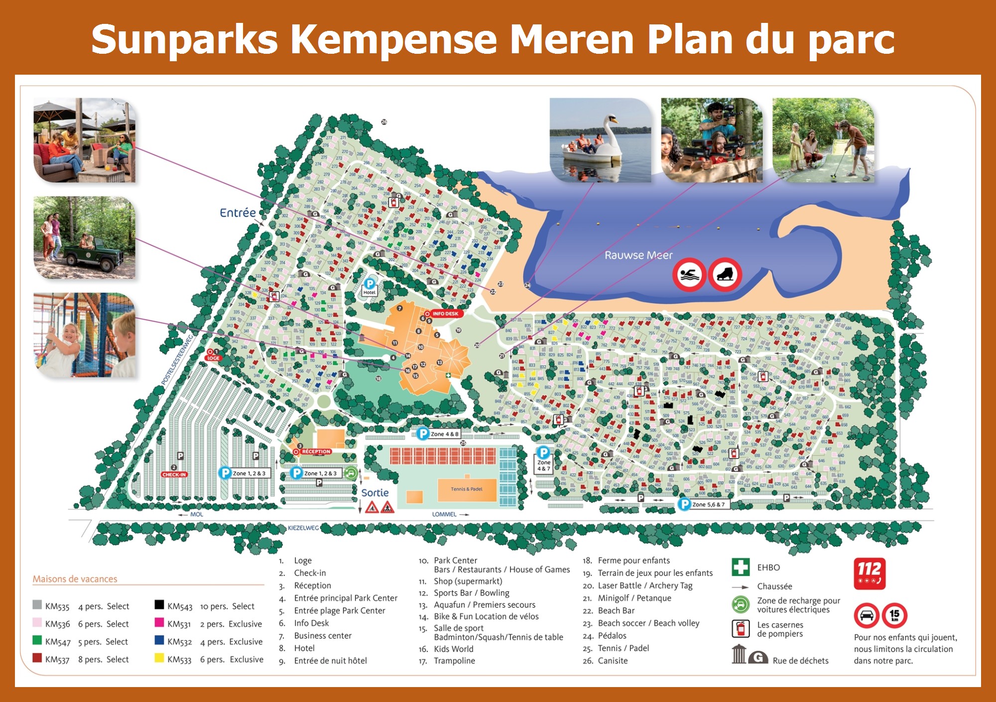 Le Plan De Sunparks Kempense Meren Parkexplorer